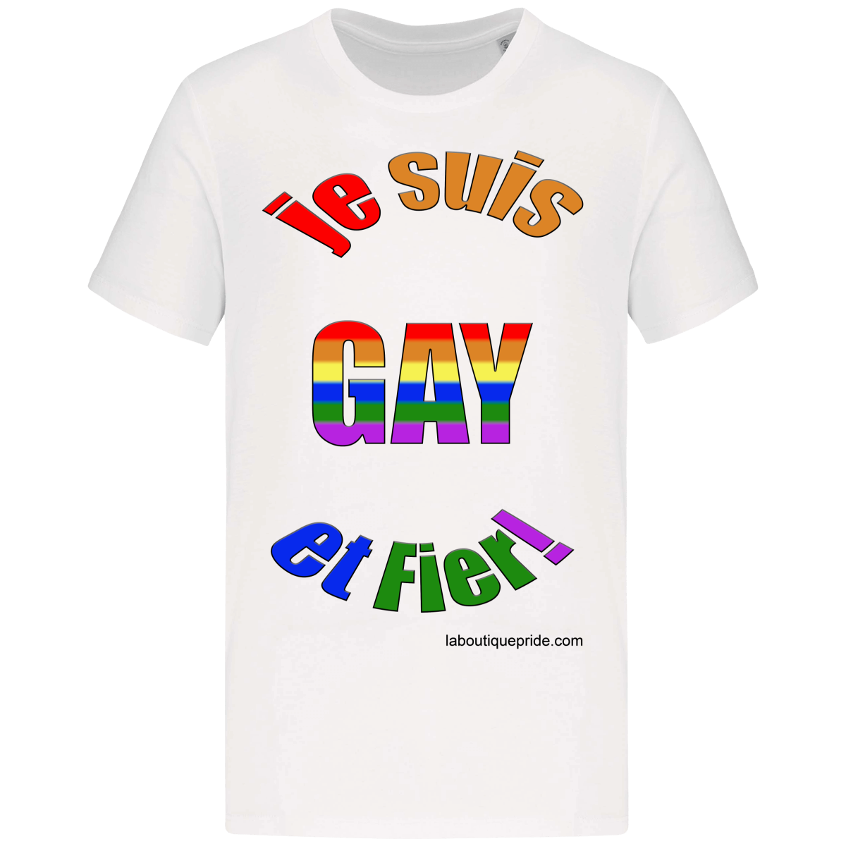 T-shirt manches courtes fier d'être Gay 1