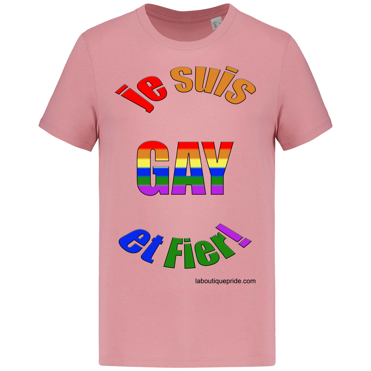 T-shirt manches courtes fier d'être Gay 1