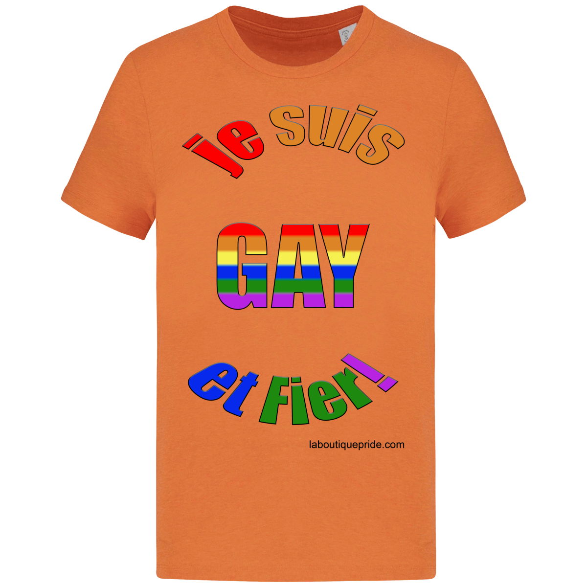 T-shirt manches courtes fier d'être Gay 1